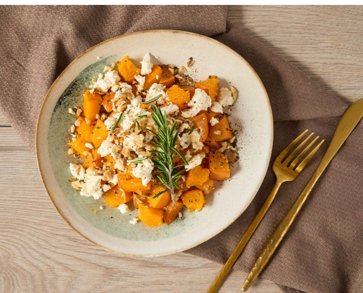 Rask feta squash wok med Hokkaido