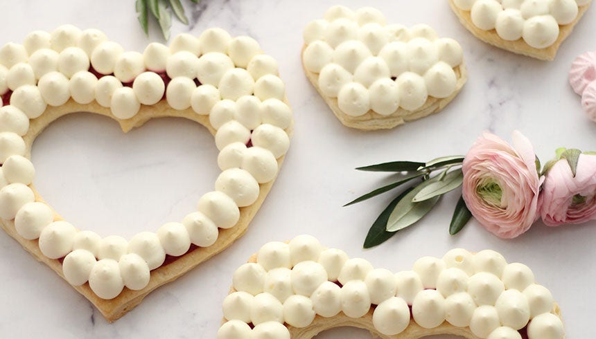 Number Cake Style Heart Cake: Oppskrift på et hjerte