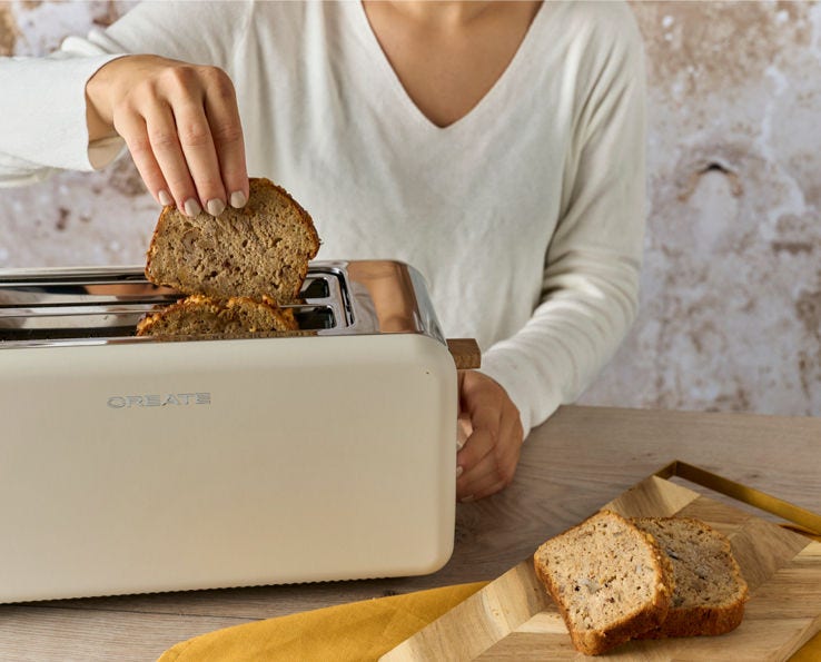 Sprøtt bananbrød fra brødristeren – enkelt å tilberede, nyt når som helst