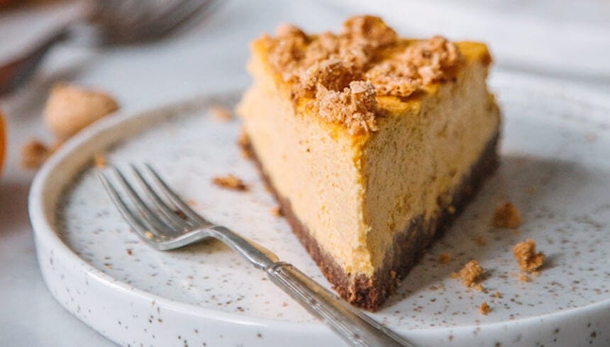 Høstlig gresskar ostekake - hvordan lage den i vannbad