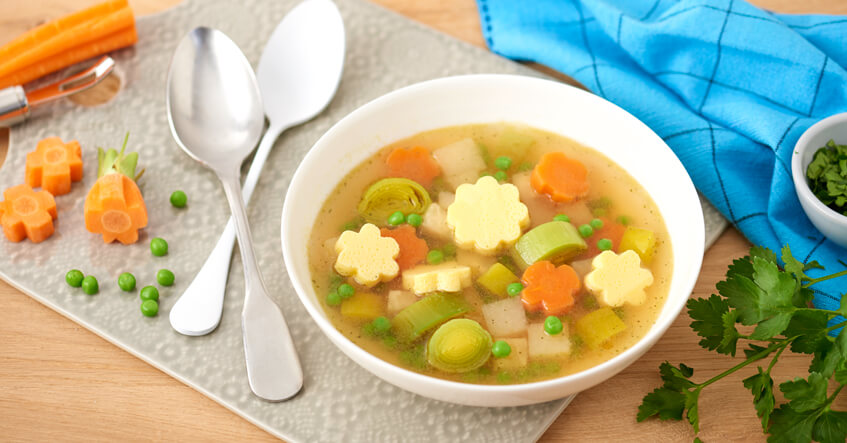 Grønnsaksuppe med eggekrem: En klassiker gjenoppdaget!