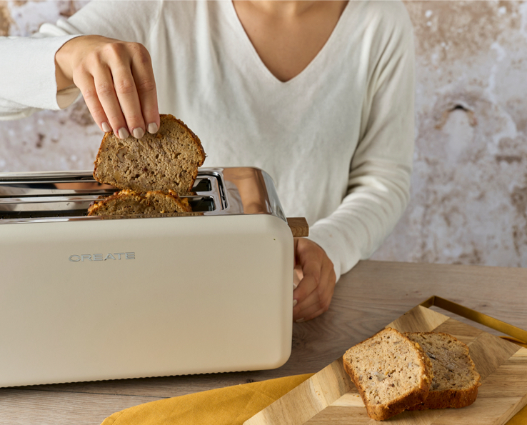 Sprøtt bananbrød fra brødristeren – enkelt å tilberede, nyt når som helst