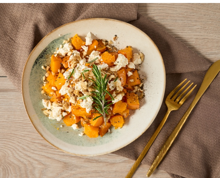 Rask feta squash wok med Hokkaido