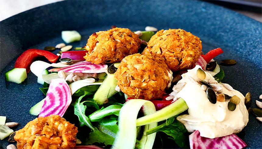 Søtpotetfalafel Toppits